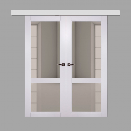 Подвійні розсувні двері Luisa з масиву вільхи  - Фото 1